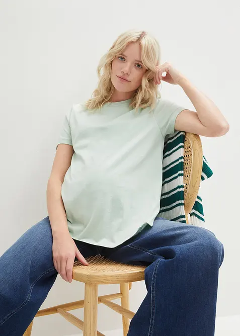 Těhotensk&eacute;/kojic&iacute; tričko z organick&eacute; bavlny (2 ks v balen&iacute;), bonprix