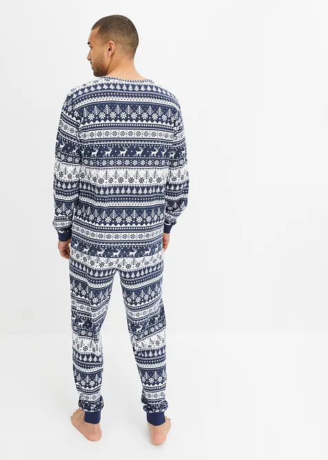 Pánské pyžamo s dlouhými rukávy, z organické bavlny, bonprix