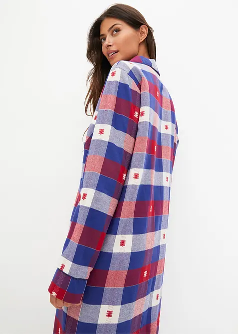 Tkaná noční košile s knoflíkovou légou, bonprix