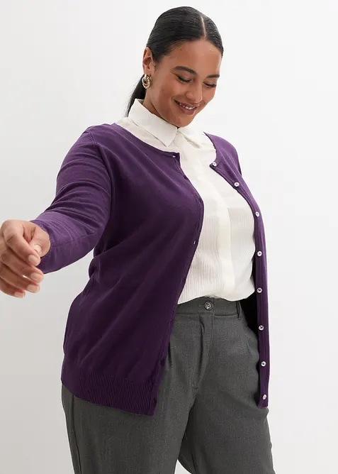 Přiléhavý kabátek z jemné pleteniny, bonprix