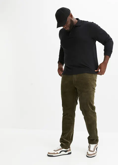 Polo triko s dlouh&yacute;m ruk&aacute;vem, bonprix