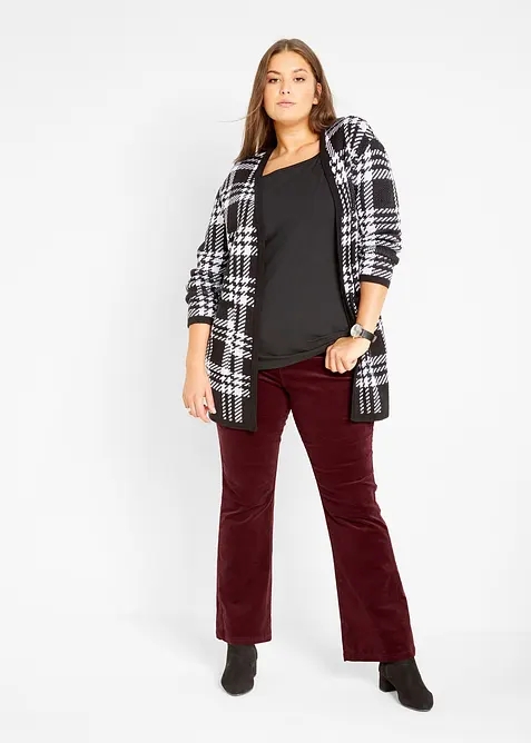 Strečov&eacute; man&scaron;estrov&eacute; kalhoty s pohodlnou pasovkou High Waist, bonprix