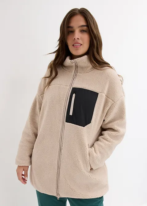 Bunda z ply&scaron;ov&eacute;ho fl&iacute;su, bonprix