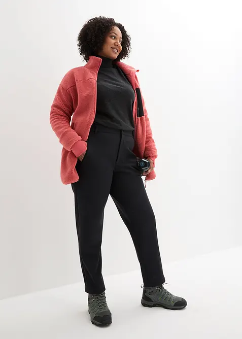 Strečové softshellové funkční kalhoty s pohodlným pasem, vodoodpudivé, bonprix