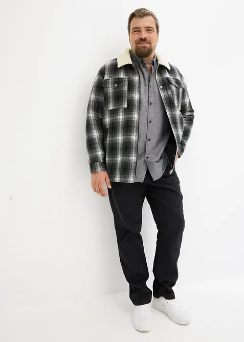 Keprov&eacute; kalhoty z čist&eacute; bavlny Regular Fit, Straight, bonprix