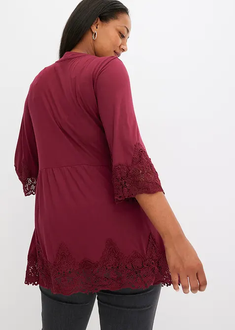 Úpletová tunika z viskózy, bonprix