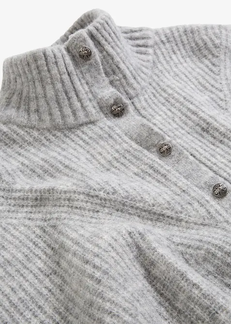 Oversize vlněný svetr s alpakou, bonprix