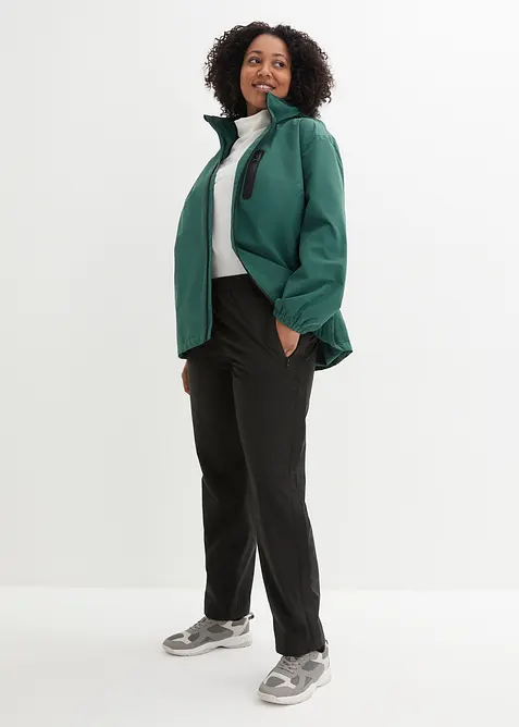 Ultra lehké kalhoty bez zapínání, s postranním zipem, nepromokavé, bonprix