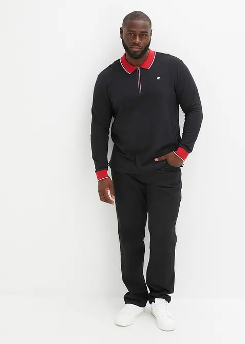 Triko polo s dlouh&yacute;m ruk&aacute;vem, bonprix