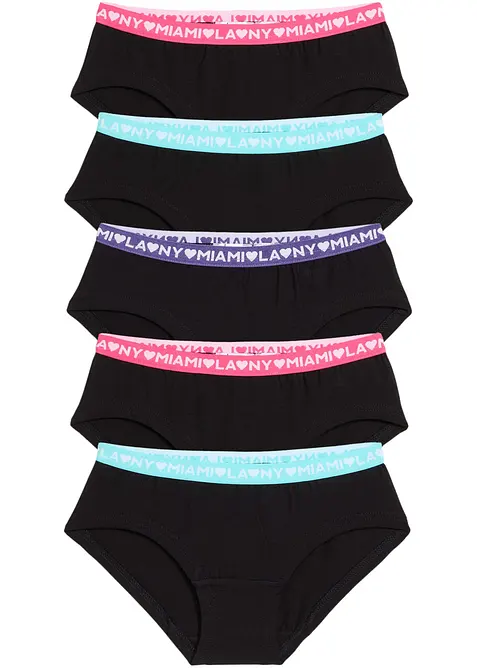 Bokov&eacute; kalhotky s měkkou organickou bavlnou (5 ks v balen&iacute;), bonprix