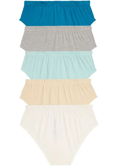 Slipy s měkkou organickou bavlnou (5 ks v balen&iacute;), bonprix