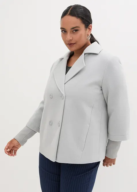 Kabanov&yacute; kab&aacute;tek s pleten&yacute;mi ruk&aacute;vy, bonprix