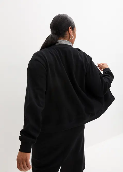 Mikina s knoflíkovou lištou, bonprix