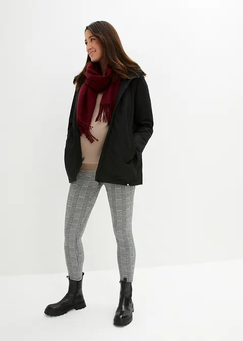 Mírně vatovaná těhotenská funkční bunda 3 v 1 s nosicí vsadkou, bonprix