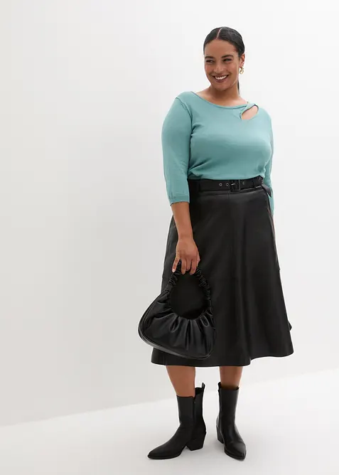 Svetr z jemného úpletu ze směsi s viskózou, bonprix