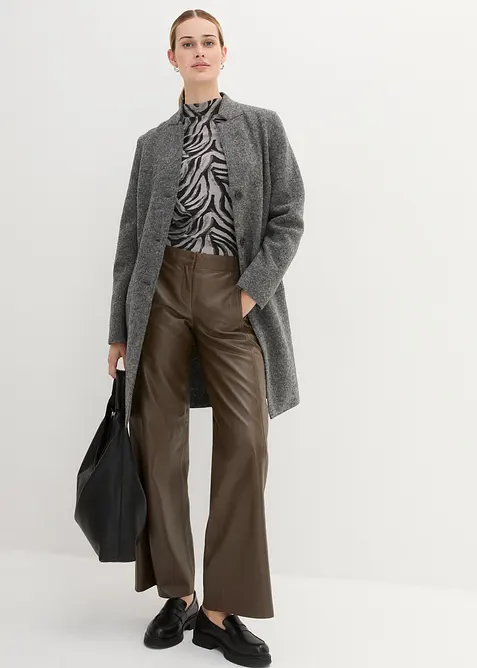 Krátký vlněný kabát, bonprix