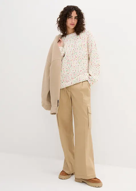 Oversize svetr z hrubé pleteniny, bonprix