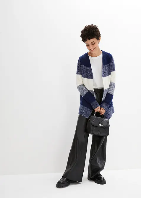 Kalhoty Marlene z kůže nappa, bonprix