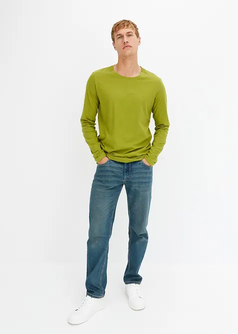 Tričko s dlouh&yacute;m ruk&aacute;vem (3 ks v balen&iacute;), bonprix