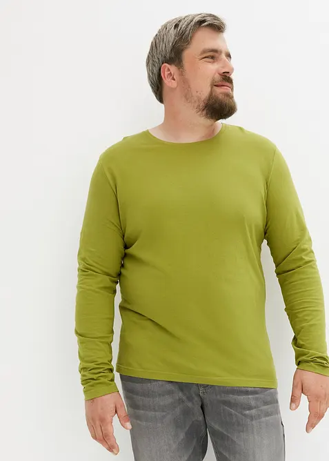 Tričko s dlouh&yacute;m ruk&aacute;vem (3 ks v balen&iacute;), bonprix