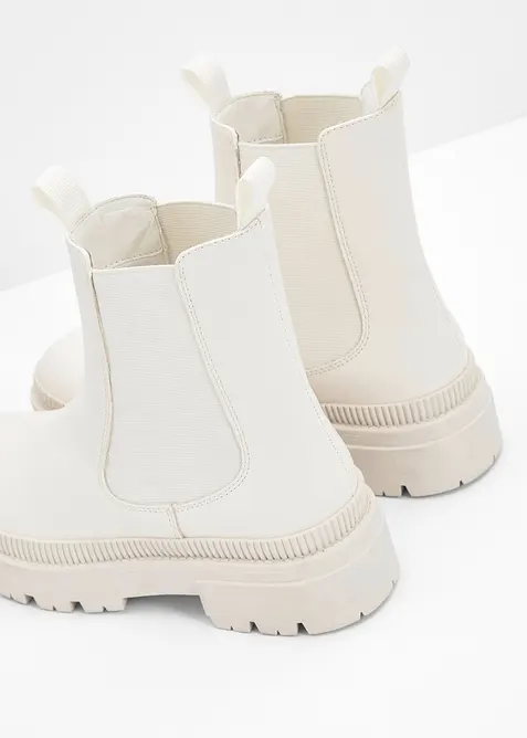 Kotn&iacute;kov&aacute; obuv Chelsea s profilovanou podr&aacute;žkou, bonprix