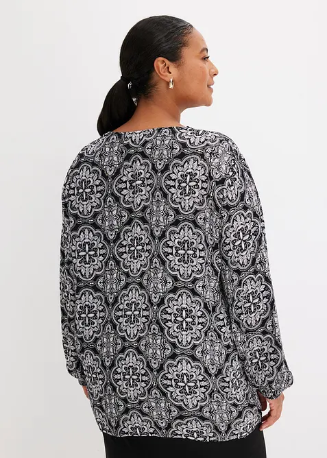 Halenkové tričko ze strukturované viskózy, bonprix