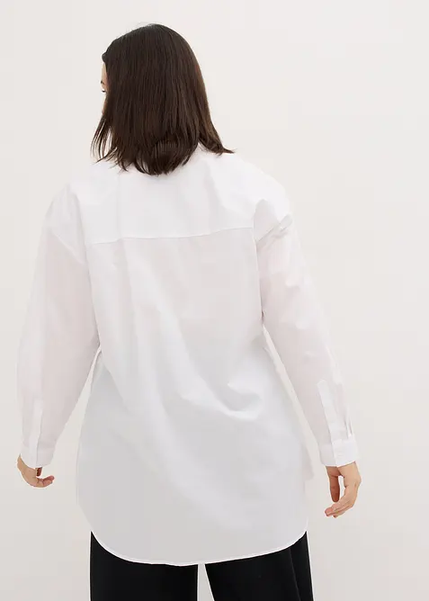 Halenka s delším zadním dílem, z čisté bavlny, bonprix