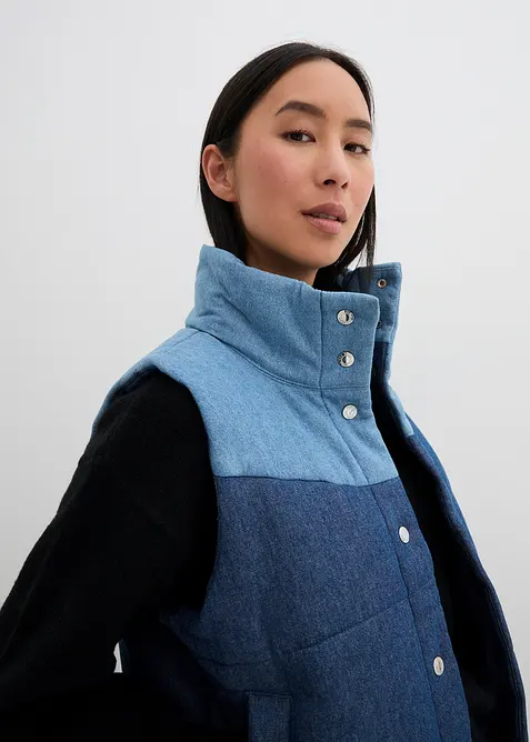 Dž&iacute;nov&aacute; pro&scaron;&iacute;van&aacute; vesta, bonprix