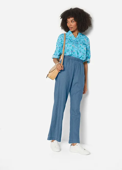 Lehk&eacute; dž&iacute;ny bez zap&iacute;n&aacute;n&iacute;, s pohodlnou pasovkou a &scaron;irok&yacute;m střihem, bonprix