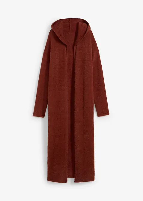 Pletený kabát z měkké peříčkové příze, bonprix