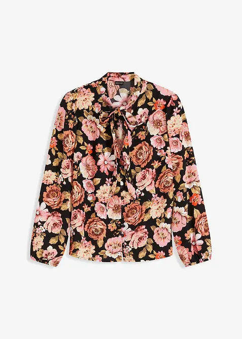 Poti&scaron;těn&aacute; halenka s ma&scaron;l&iacute; u krku, bonprix