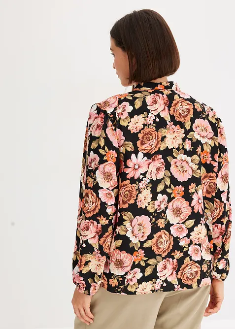 Poti&scaron;těn&aacute; halenka s ma&scaron;l&iacute; u krku, bonprix