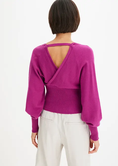 Svetr ze splývavé směsi s viskózou, bonprix