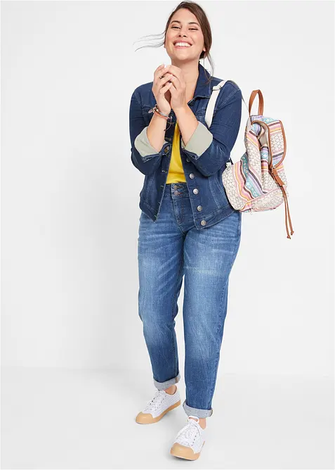 Džíny Mom, Mid Waist, bonprix