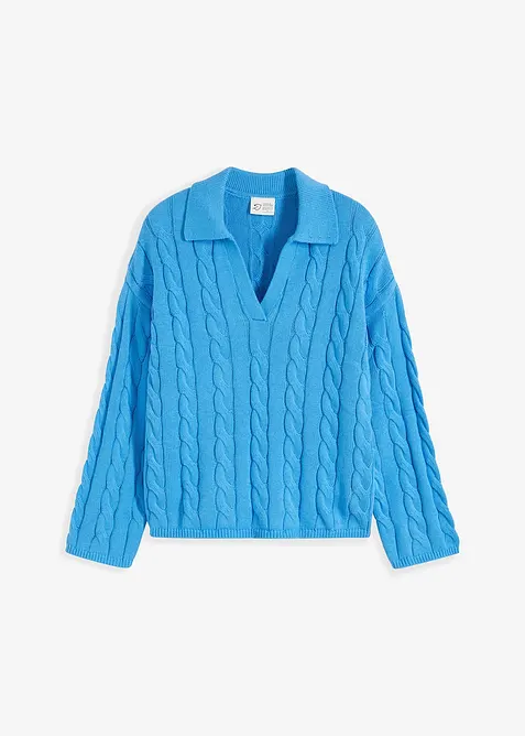 Oversize svetr z měkké směsi s kašmírem, bonprix