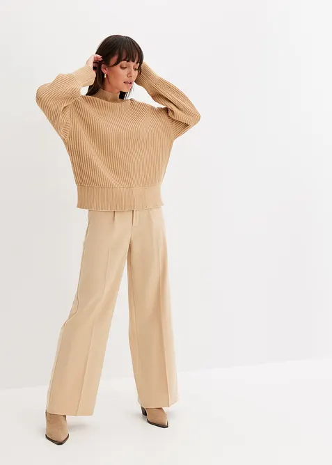 Oversize svetr z čisté bavlny, bonprix