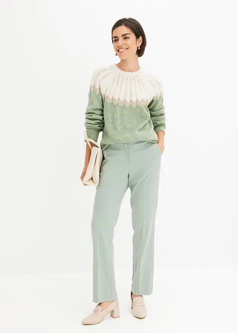 Ažurový svetr, bonprix