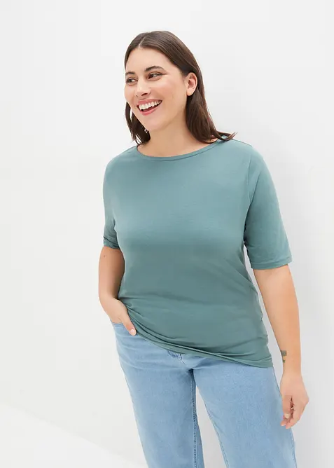 Tričko s lodičkovým výstřihem, bonprix