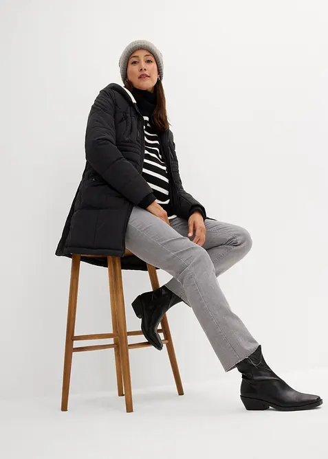 Těhotenská bunda 3 v 1 s vsadkou na miminko, bonprix