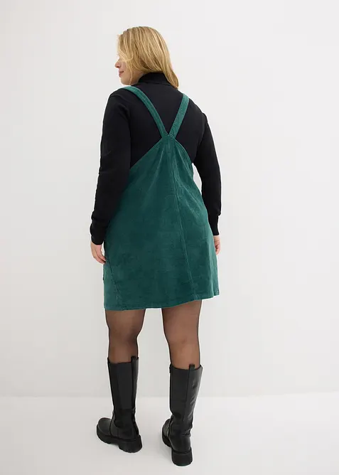 Těhotensk&eacute; &scaron;aty z bavlněn&eacute;ho man&scaron;estru se strečem, s laclem, bonprix