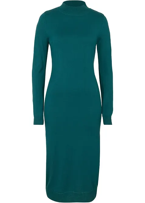 Šaty z jemného úpletu, se stojáčkem, bonprix