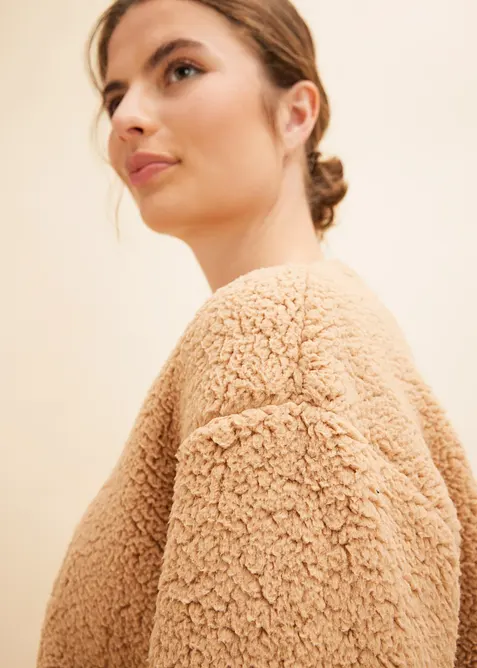 Flísové pyžamo s výšivkou, bonprix