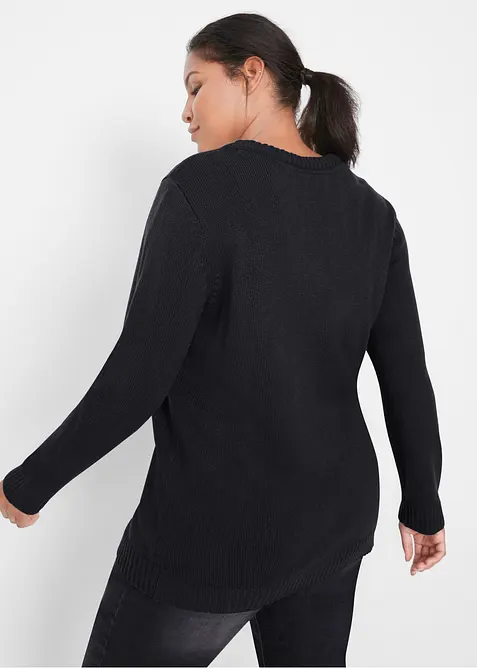 V&aacute;nočn&iacute; svetr s oboustrann&yacute;mi pajetkami, bonprix