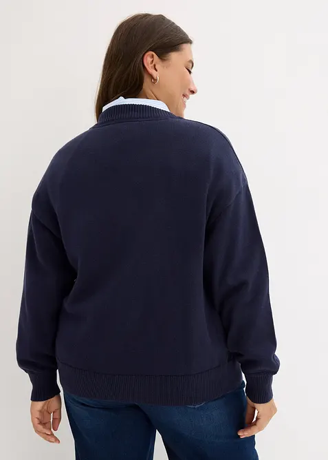 Pleten&yacute; kab&aacute;tek z čist&eacute; bavlny, bonprix