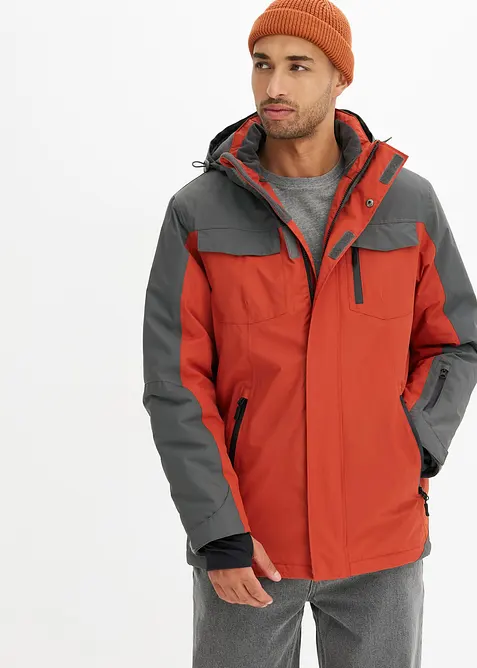 Nepromokavá funkční bunda s odnímatelnou kapucí, bonprix