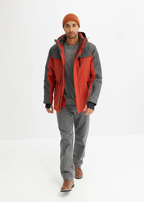 Nepromokavá funkční bunda s odnímatelnou kapucí, bonprix