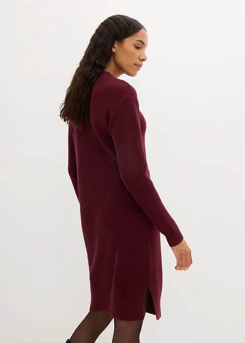 Oversized pletené šaty z žebrového materiálu, bonprix