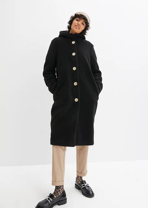 Ply&scaron;ov&yacute; kab&aacute;t s kapuc&iacute; a kapsami, bonprix