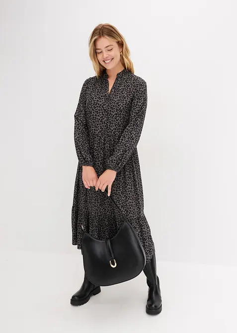 Midi šaty z viskózy, bonprix