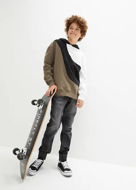 Mikina s kapucí, z čisté bavlny, bonprix